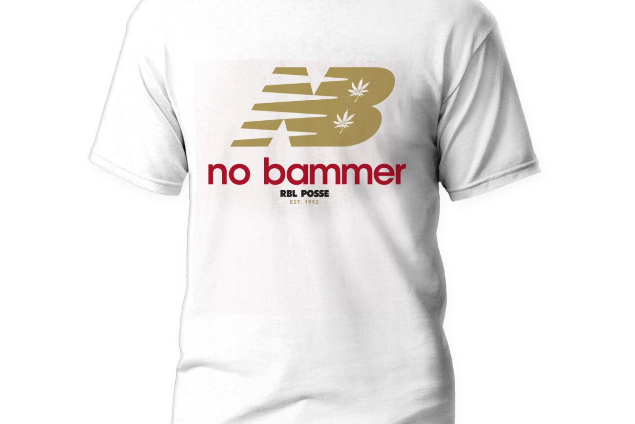 No Bammer Tee (Gold / Red Lettering)