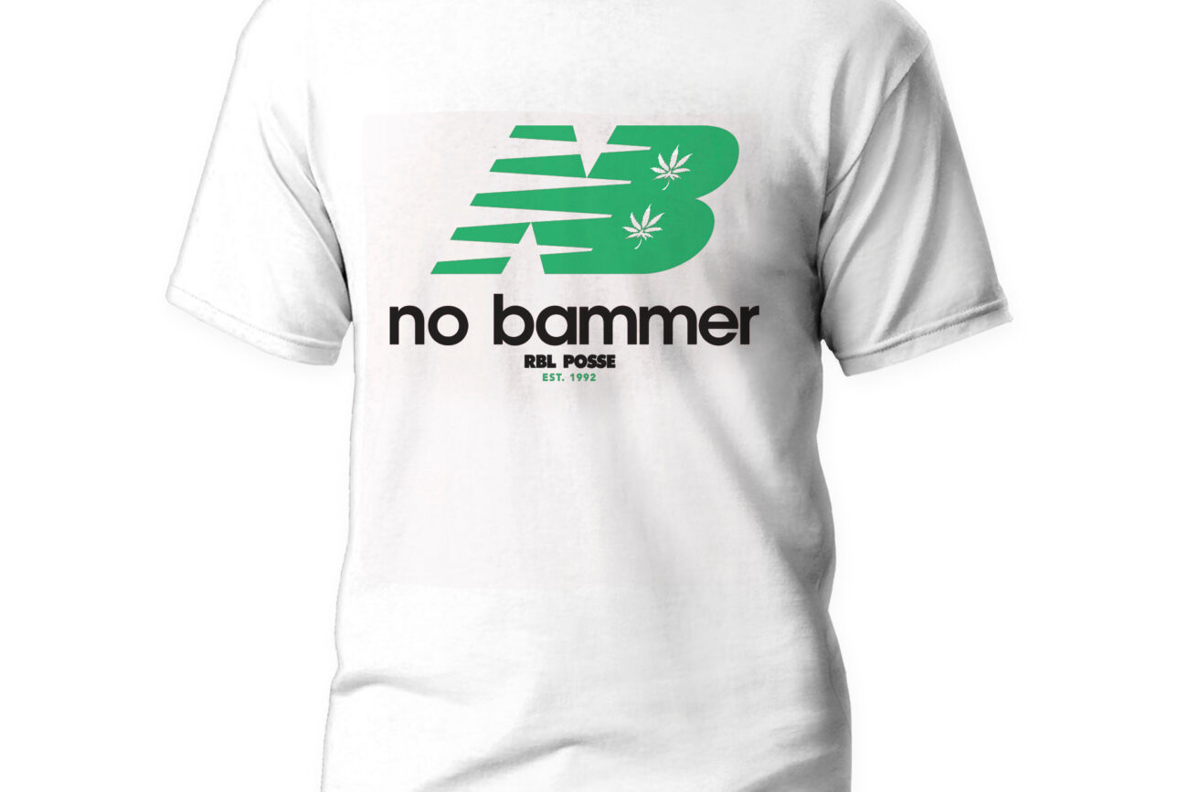 No Bammer Tee (Green Lettering)
